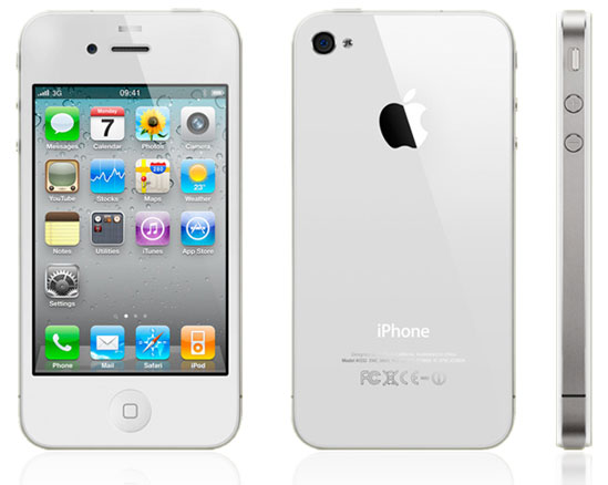white iphone 4